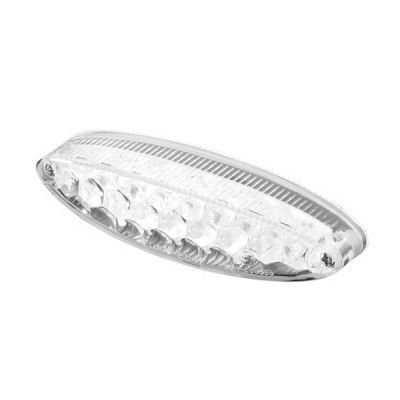 Koncové moto světlo Highway Hawk LED OVAL, osvětlení SPZ, E-mark (1ks)